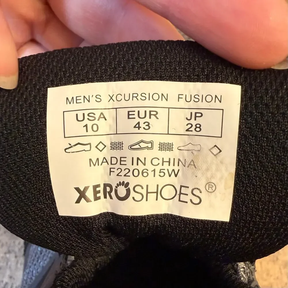 Xero Shoes Xcursion Fusion Hiking Boot Foot-Shaped Minimalist Zero-Drop Men's 10
